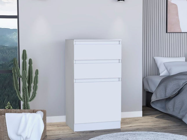 23" White Two Drawer Standard Chest