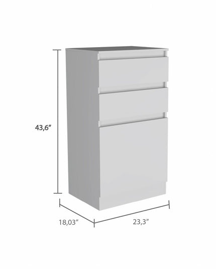 23" Dark Brown Two Drawer Standard Chest