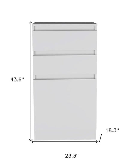 23" Dark Brown Two Drawer Standard Chest