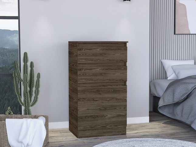 23" Dark Brown Two Drawer Standard Chest