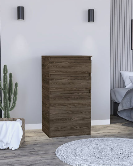 23" Dark Brown Two Drawer Standard Chest