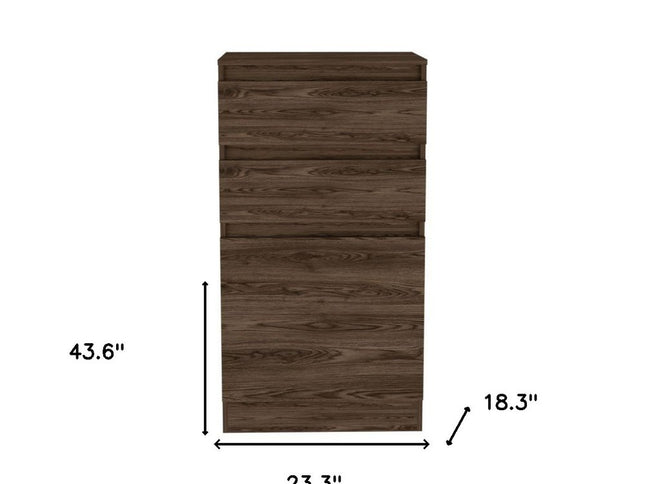 23" Dark Brown Two Drawer Standard Chest