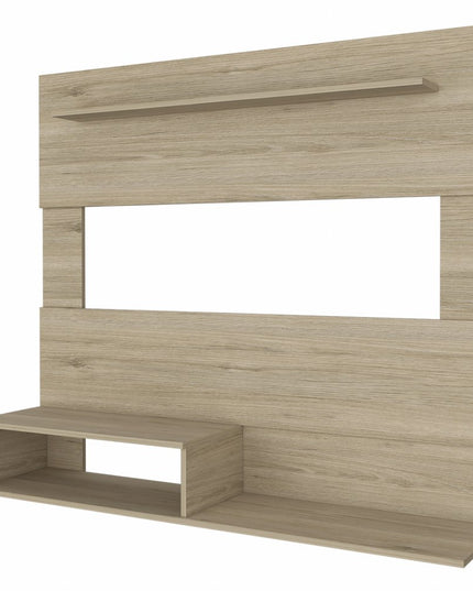 55" Light Pine Open Shelving Entertainment Center