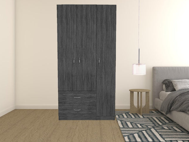 71" Light Oak Manufactured Wood Two Drawer Combo Dresser