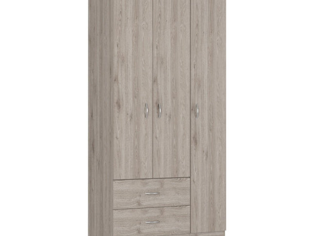 71" Light Oak Manufactured Wood Two Drawer Combo Dresser