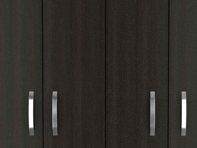 47" Black Three Drawer Combo Dresser