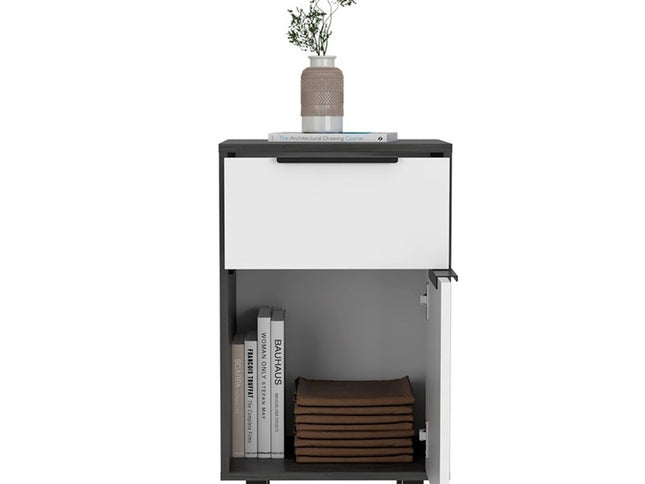 28" Wood One Drawer Nightstand