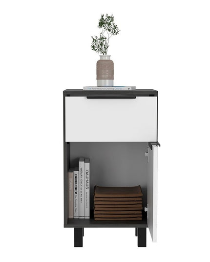 28" Wood One Drawer Nightstand