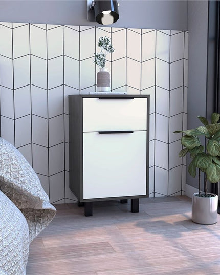 28" Wood One Drawer Nightstand