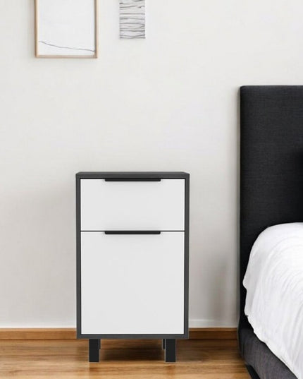 28" Wood One Drawer Nightstand