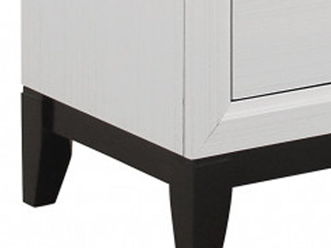 31" White Wood Five Drawer Standard Chest