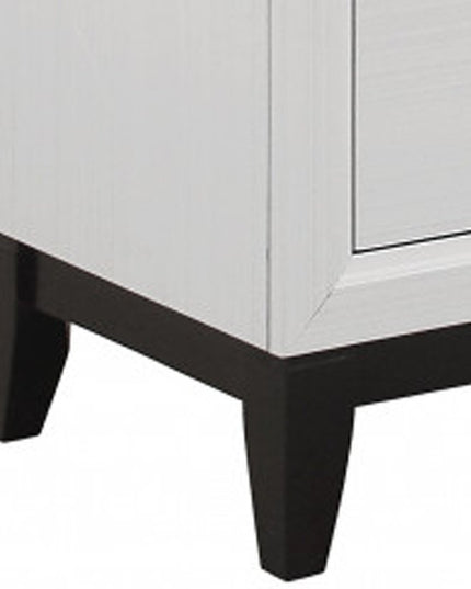 31" White Wood Five Drawer Standard Chest