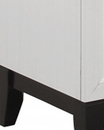 31" White Wood Five Drawer Standard Chest