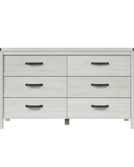 31" White Wood Five Drawer Standard Chest