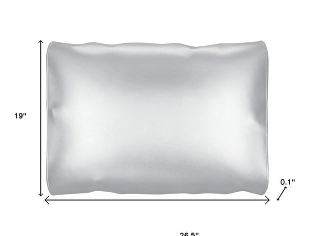 Silver Silk Open Ended Pillowcase