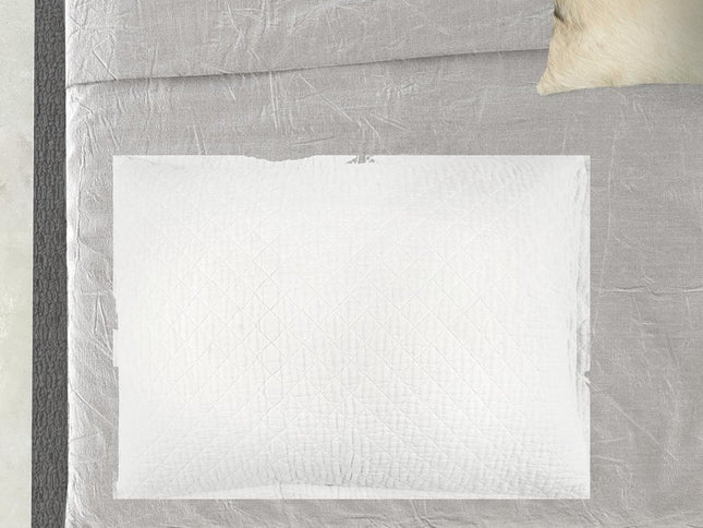 White Checkered King Quilt