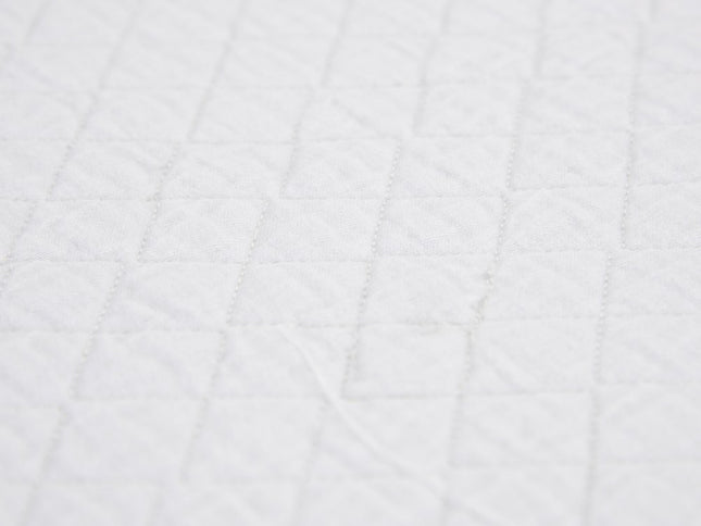 White Checkered King Quilt