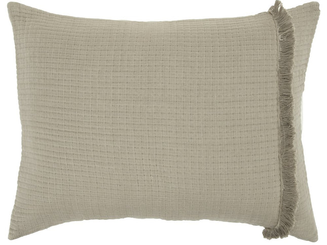 Natural Checkered Queen Quilt