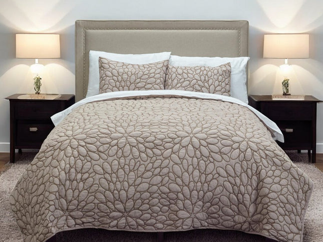 Blush Floral Queen Quilt