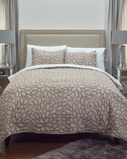 Blush Floral Queen Quilt