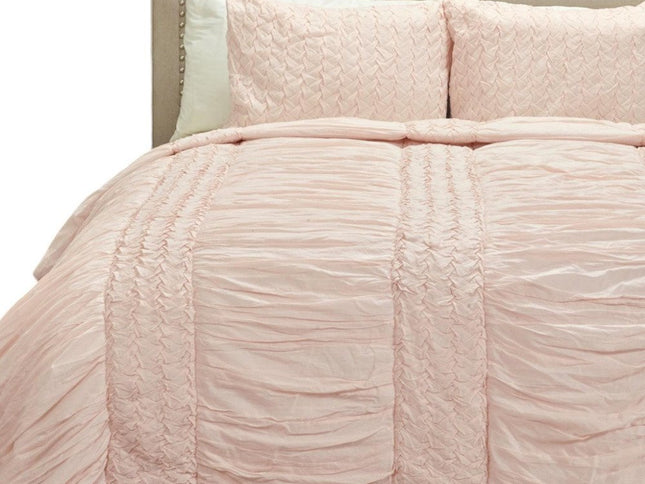 Pink Geometric King Quilt