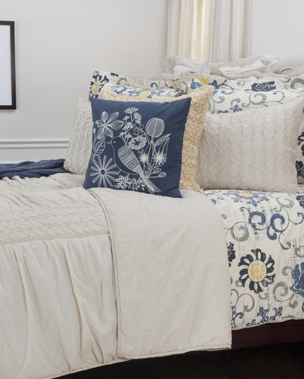 Ivory Geometric King Quilt