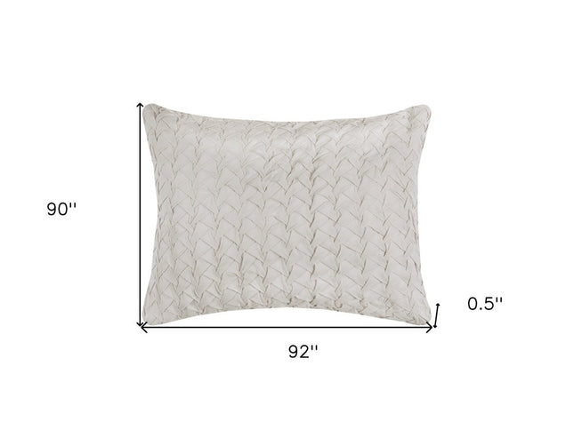 Ivory Geometric Quilt