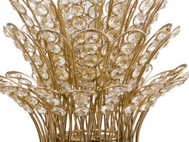 23" Glam Bling Faux Crystal and Gold Pineapple