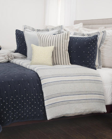 Indigo Polka Dots King Quilt