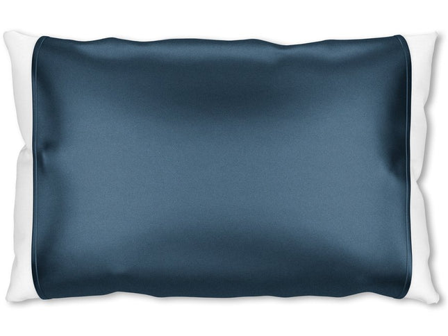 Blue Silk Open Ended Pillowcase