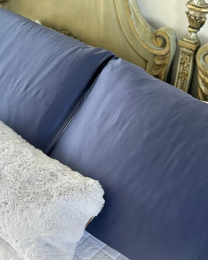 Blue Silk Open Ended Pillowcase