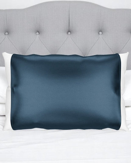 Blue Silk Open Ended Pillowcase