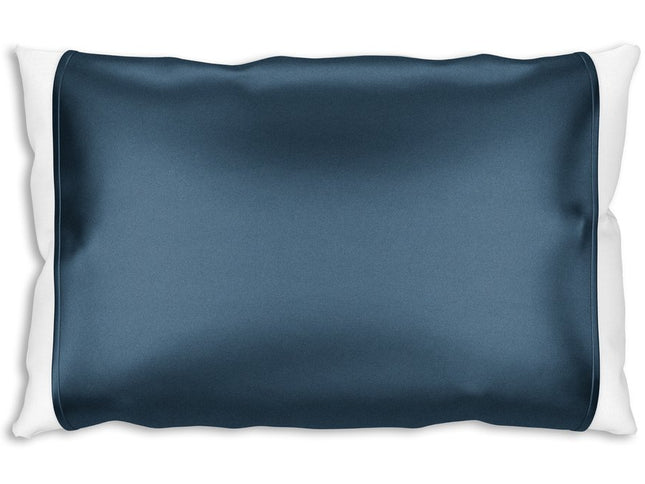 Blue Silk Open Ended Pillowcase
