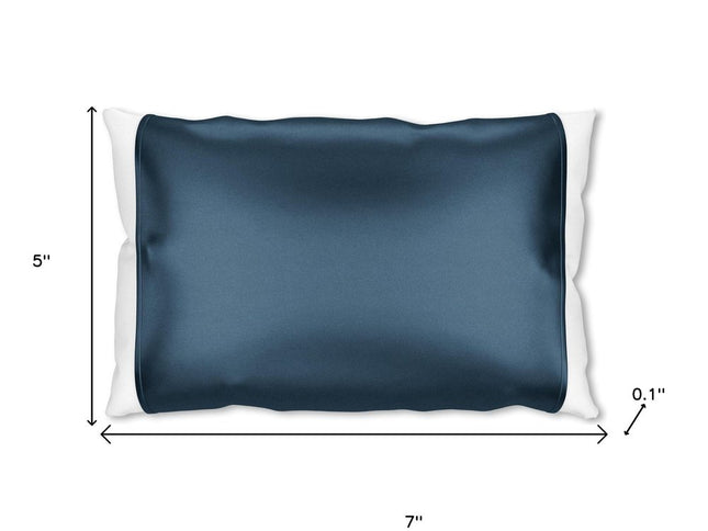 Blue Silk Open Ended Pillowcase