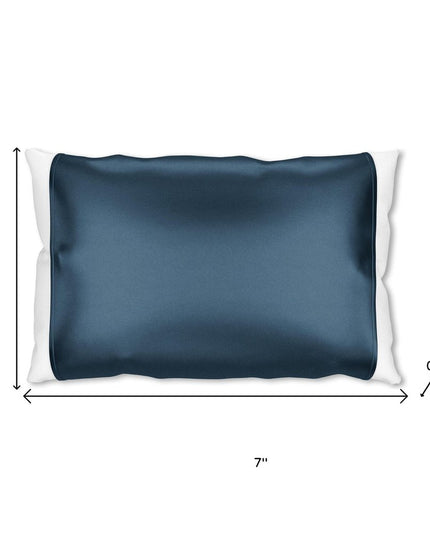 Blue Silk Open Ended Pillowcase