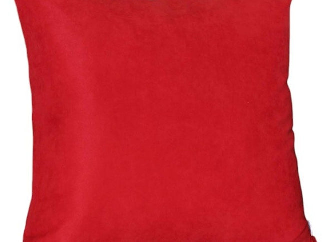 Set of Two 22" Red Throw Pillow Covers