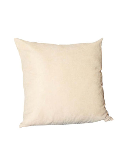 Set Of Two 22" X 22" Beige Polyester Zippered Pillow Cover
