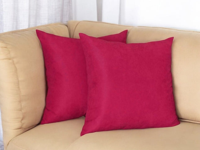 Set of Two 22" Pink Throw Pillow Covers