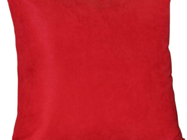 Set of Two 26" Red Euro Throw Pillow Covers