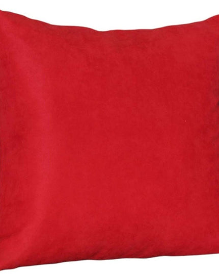 Set of Two 26" Red Euro Throw Pillow Covers