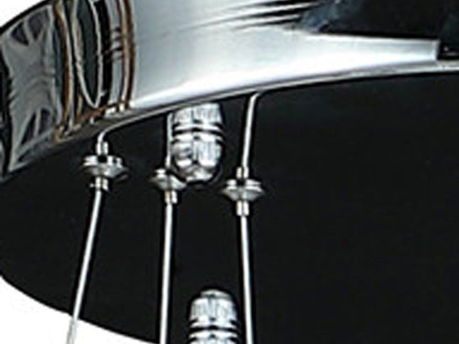 Silver Metal and Crystals LED Dimmable Chandelier