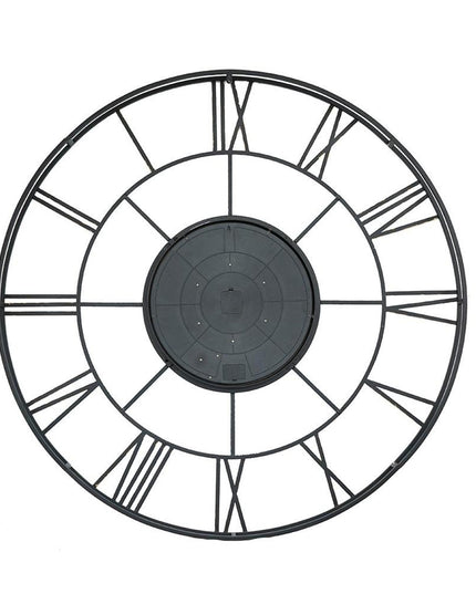 56" Circle Copper Metal and Glass Analog Exposed Gear Wall Clock