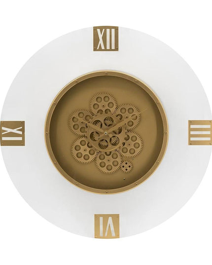 24" Circle Gold Acrylic Analog Wall Clock