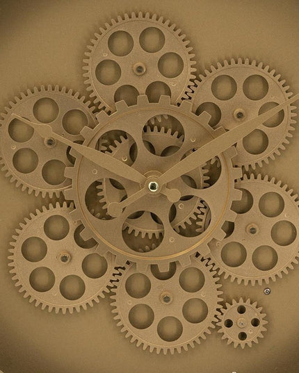 24" Circle Gold Acrylic Analog Wall Clock