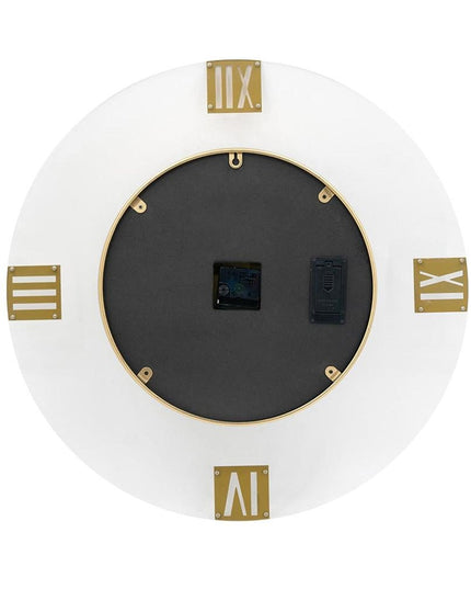 24" Circle Gold Acrylic Analog Wall Clock