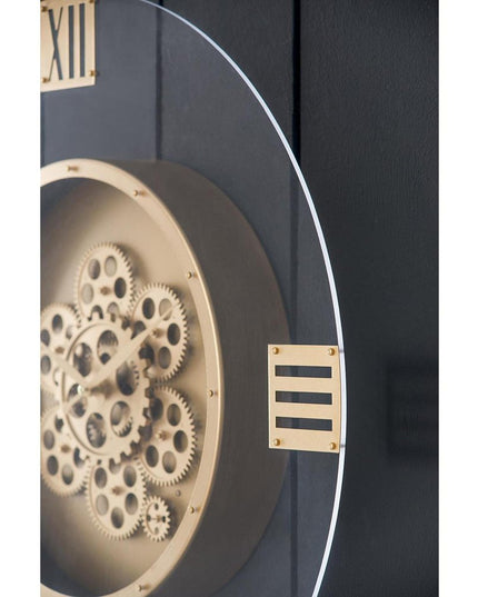 24" Circle Gold Acrylic Analog Wall Clock