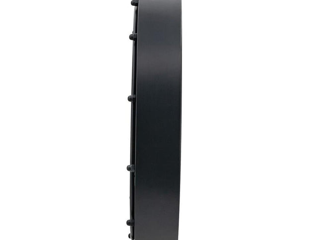 20" Circle Black and Gold Metal and Glass Analog Wall Clock