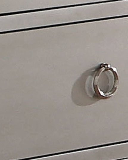 57" Platinum Solid and Manufactured Wood Seven Drawer Triple Dresser