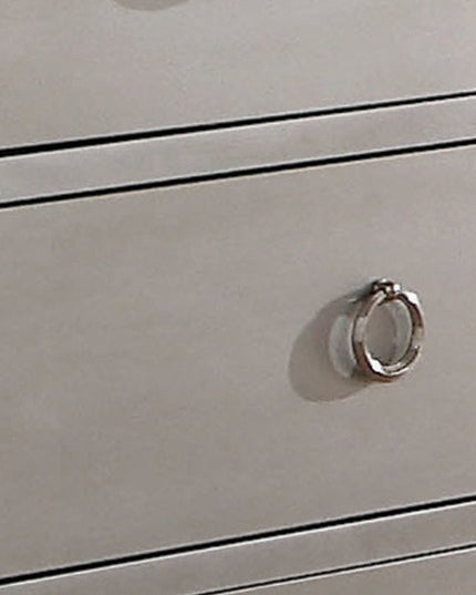 57" Platinum Solid and Manufactured Wood Seven Drawer Triple Dresser