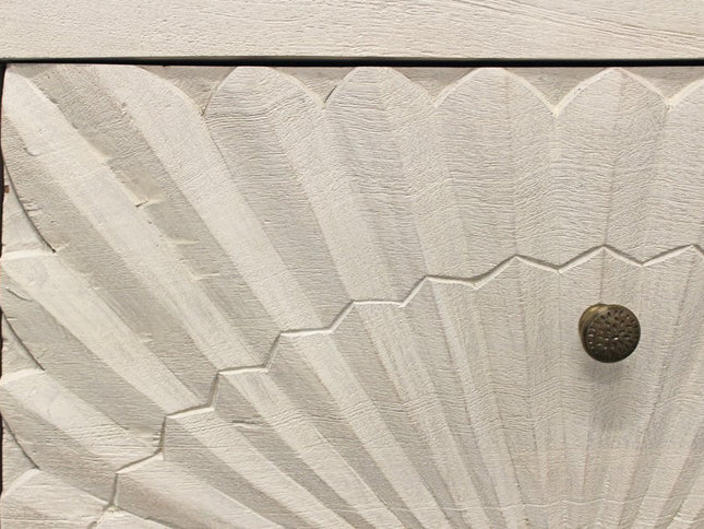 30" Ivory Two Drawer Nightstand